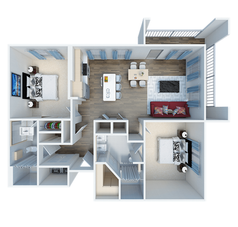 Silos Floor Plan at The Legend, Waco, Texas